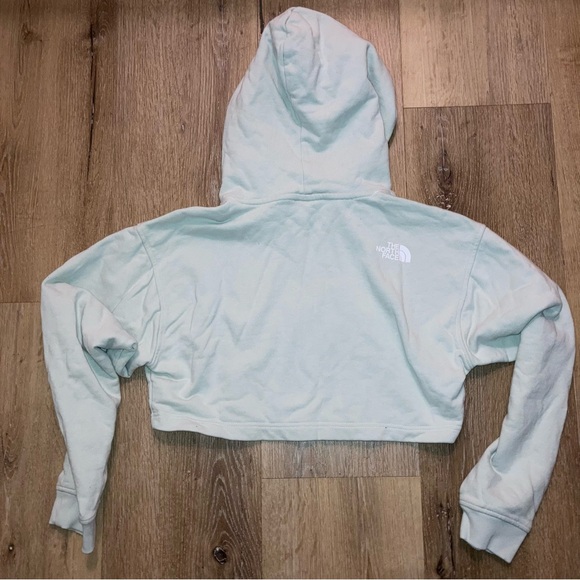 The North Face Coordinates Crop Hoodie Mint Green Size Small - Picture 4 of 11
